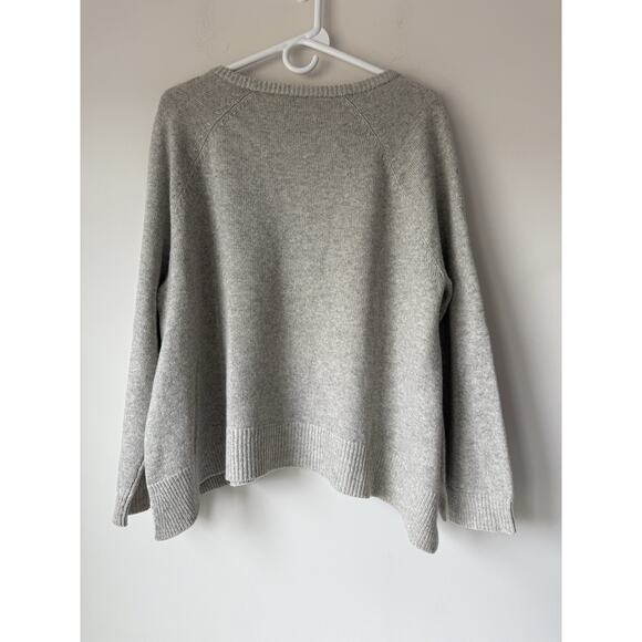 Eileen Fisher Cashmere Knit Pullover Sweater Women's Size LARGE Grey - Picture 2 of 8